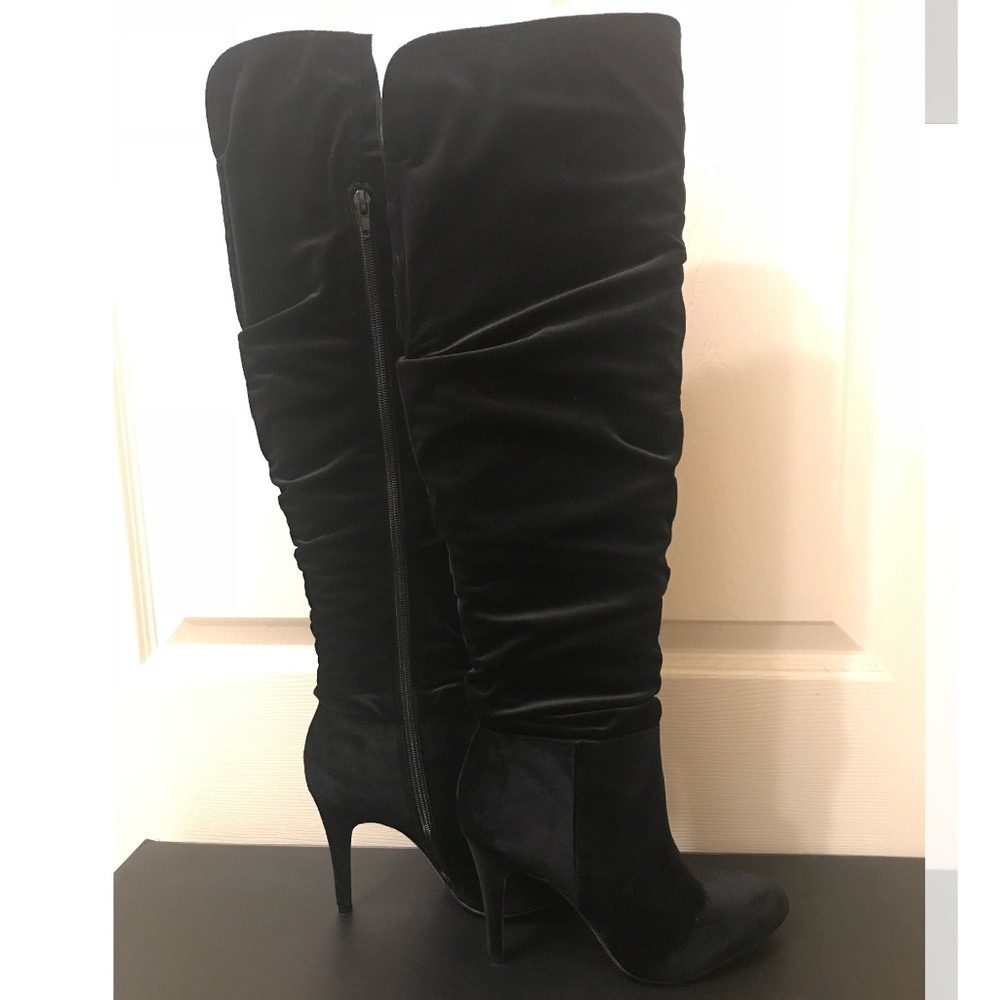 Velvet over the knee I.N.C. boots